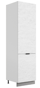 Шкаф-пенал Стоун 2 L600 (2 дв.гл.) (белый/белая скала) в Кушве