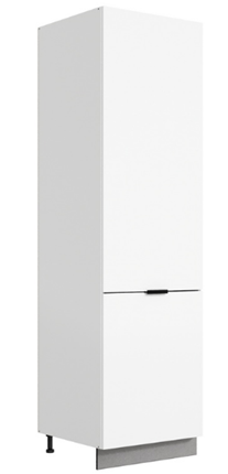 Шкаф-пенал Стоун L600 под холодильник (2 дв.гл.) (белый/джелато софттач) в Екатеринбурге - изображение