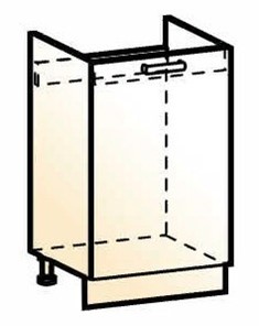 Шкаф рабочий под мойку Стоун L500 (1 дв. гл.) в Первоуральске