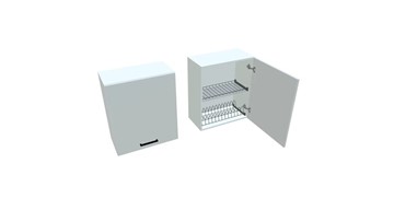 Сушильный шкаф на кухню ВС7 60, Белое гладкое Ламарти/Белый в Асбесте
