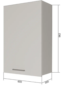 Кухонный шкаф ВС9 60, Бетон пайн/Антрацит в Ирбите
