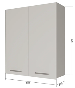 Сушильный шкаф на кухню ВС9 80, МДФ Меренга/Белый в Кушве