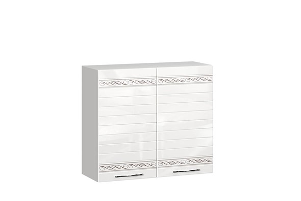 Шкаф настенный Анастасия 800 006.061.000 белый глянец в Ревде - изображение