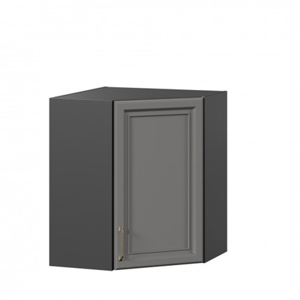 Шкаф кухонный угловой Джелатто 600 ЛД 241.610.000.158, Черный/Оникс серый в Екатеринбурге - изображение