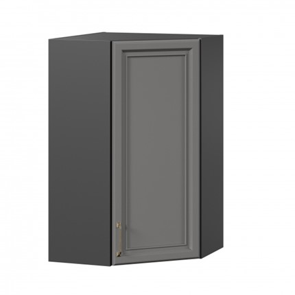 Шкаф кухонный угловой Джелатто 600 высокий ЛД 241.620.000.159, Черный/Оникс серый в Екатеринбурге - изображение