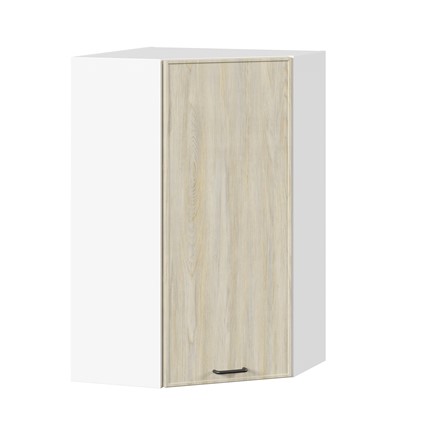Шкаф кухонный угловой высокий Индиго ЛД 298.620.000.033, Белый/Дуб Мадейра топаз в Екатеринбурге - изображение