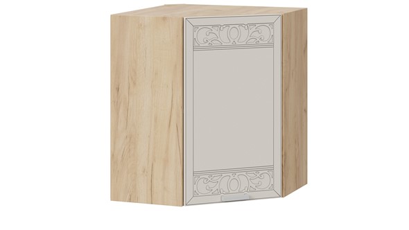 Кухонный шкаф угловой Долорес 1В6У (Дуб крафт золотой/Крем) в Ревде - изображение