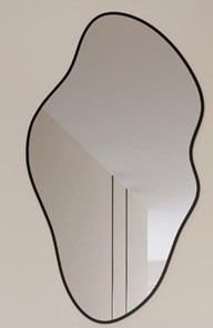 Круглое зеркало Абстракция с кантом в Красноуфимске