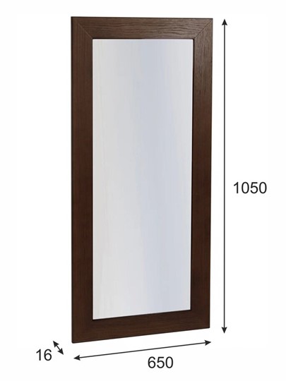 Зеркало настенное Берже 24-105 (Темно-коричневый) в Первоуральске - изображение 3