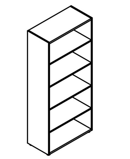 Шкаф с глухими средними дверьми и топом Wave, WHC 85.6 (850х410х1930) Бук Тиара в Первоуральске - изображение 1