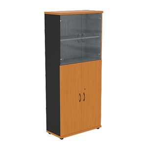 Шкаф со стеклянными дверцами Моно-Люкс R5S13 в Полевском