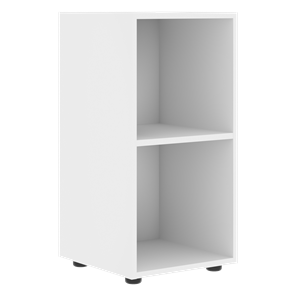 Шкаф колонна низкий с глухой левой дверью FORTA Белый-Дуб Гамильтон FLC 40.1 (L) (399х404х801) в Кушве - предосмотр 1