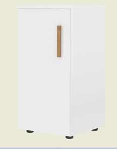 Низкий шкаф колонна с глухой дверью левой FORTA Белый FLC 40.1 (L) (399х404х801) в Красноуфимске
