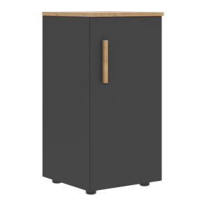 Низкий шкаф колонна с правой дверью FORTA Графит-Дуб Гамильтон  FLC 40.1 (R) (399х404х801) в Ревде