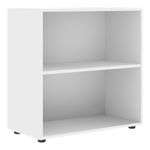 Шкаф широкий низкий с малыми дверцами FORTA Белый-Дуб Гамильтон FLC 80.1(Z) (798х404х801) в Кушве - предосмотр 1