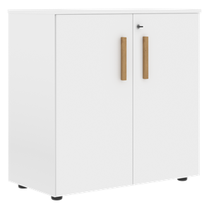 Низкий шкаф с малыми дверцами широкий FORTA Белый FLC 80.1(Z) (798х404х801) в Асбесте