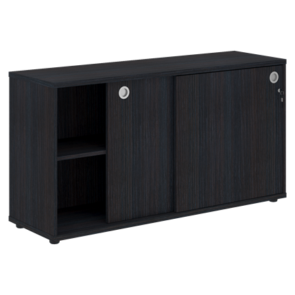 Шкаф со слайд-дверьми XTEN Дуб юкон XLC 1443 (1406х430х750) в Ревде - изображение