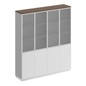 Шкаф для документов со стеклянными дверьми Speech Cube (180.2x40x203.4) СИ 315 ДГ БП ДГ/ХР в Ревде