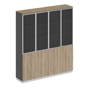 Шкаф для документов со стеклянными дверьми Speech Cube (180.2x40x203.4) СИ 315 ДС АР ДС/ХР в Ревде