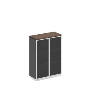 Шкаф для документов средний стекло в рамке Speech Cube (90x40x124.6) СИ 319 ДГ АР ХР в Богдановиче