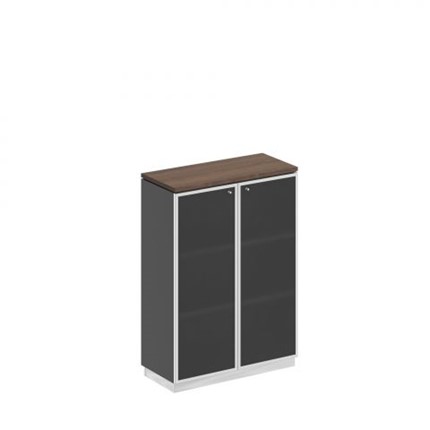 Шкаф для документов средний стекло в рамке Speech Cube (90x40x124.6) СИ 319 ДГ АР ХР в Екатеринбурге - изображение