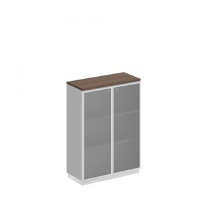 Шкаф для документов средний стекло в рамке Speech Cube (90x40x124.6) СИ 319 ДГ БП ХР в Богдановиче