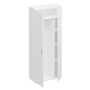 Шкаф для одежды с дополнением Комфорт, белый премиум (80х38х200) К 531 в Богдановиче