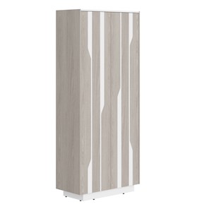 Шкаф гардероб LINE Дуб-серый-белый СФ-574401 (900х430х2100) в Екатеринбурге