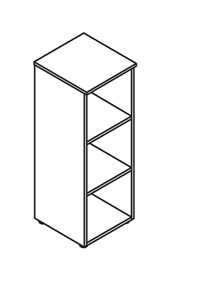Шкаф колонна MORRIS Дуб Базель/Белый MMC 42 (429х423х1188) в Первоуральске - предосмотр 1