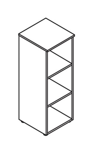 Шкаф колонна MORRIS Дуб Базель/Белый MMC 42 (429х423х1188) в Ревде - изображение 1