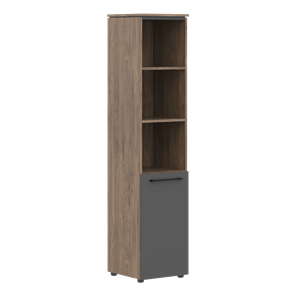 Шкаф колонна высокая с малой дверью MORRIS TREND Антрацит/Кария Пальмира MHC 42.5 (429х423х1956) в Ревде