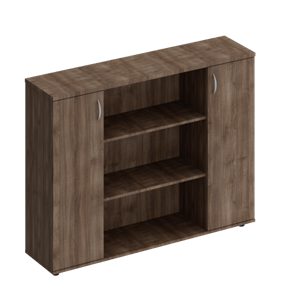Шкаф комбинированный средний Комфорт, дуб шамони темный (154x38x115.6) К.529 в Кушве