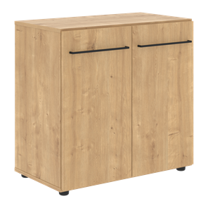 Шкаф низкий с глухими дверьми LOFTIS Дуб Бофорд LLC 80.1 (800х430х781) в Первоуральске