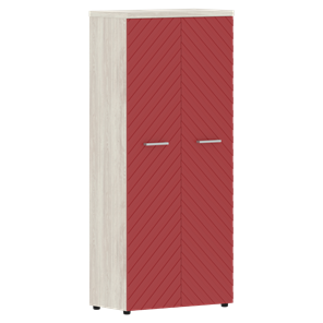 Шкаф TORR LUX TLHC 85.1 с глухими дверьми и топом 854х452х1958 Сосна Эдмонт/ Красный в Ревде