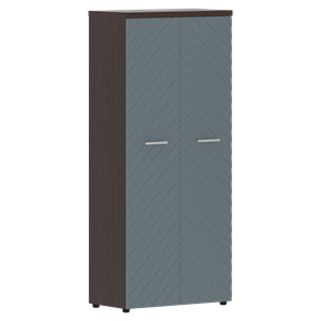 Шкаф TORR LUX TLHC 85.1 с глухими дверьми и топом 854х452х1958 Венге Магия/ Серо-голубой в Ревде