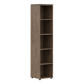 Шкаф колонка  высокий с глухой дверью MORRIS TREND Антрацит/Кария Пальмира MHC 42.1 (429х423х1956) в Новоуральске - предосмотр 1
