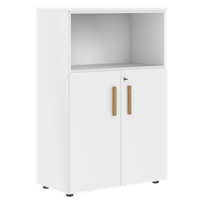Шкаф с глухими малыми дверьми FORTA Белый FMC 80.1(Z) (798х404х1197) в Полевском