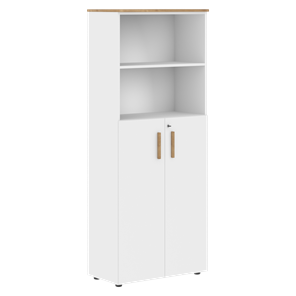 Шкаф с глухими средними дверьми FORTA Белый-Дуб Гамильтон FHC 80.6(Z) (798х404х1965) в Кушве