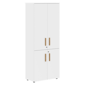 Шкаф с глухими средними и малыми дверьми FORTA Белый FHC 80.3(Z) (798х404х1965) в Кушве