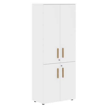 Шкаф с глухими средними и малыми дверьми FORTA Белый FHC 80.3(Z) (798х404х1965) в Екатеринбурге - изображение