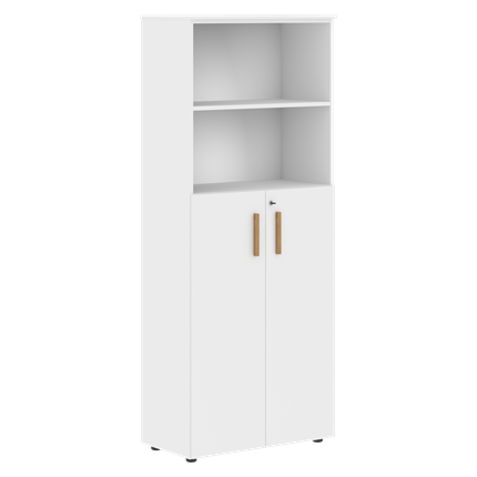 Шкаф широкий высокий FORTA Белый FHC 80.6(Z) (798х404х1965) в Екатеринбурге - изображение
