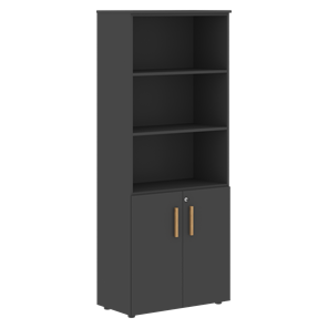 Шкаф  с глухими малыми дверями FORTA Черный Графит  FHC 80.5(Z) (798х404х1965) в Полевском