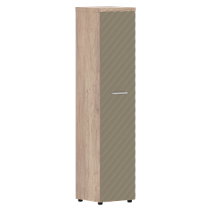 Шкаф TORR LUX TLHC 42.1 колонка с глухой дверью и топом 435х452х1958 Дуб Каньон/ Капучино в Каменске-Уральском