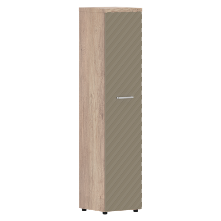 Шкаф TORR LUX TLHC 42.1 колонка с глухой дверью и топом 435х452х1958 Дуб Каньон/ Капучино в Екатеринбурге - изображение