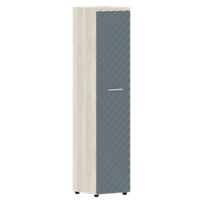 Шкаф TORR LUX TLHC 42.1 колонка с глухой дверью и топом 435х452х1958 Сосна Эдмонт/ Серо-голубой в Каменске-Уральском