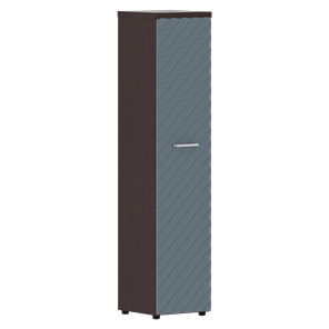 Шкаф TORR LUX TLHC 42.1 колонка с глухой дверью и топом 435х452х1958 Венге/ Серо-голубой в Каменске-Уральском