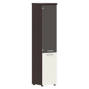 Шкаф TORR LUX TLHC 42.2 R колонка комбинированная с топом 435х452х1958 Венге/ Латте в Кушве