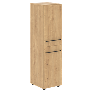 Шкаф узкий средний с глухими дверьми LOFTIS Дуб Бофорд LMC LMC 40.4 (400х430х1517) в Краснотурьинске