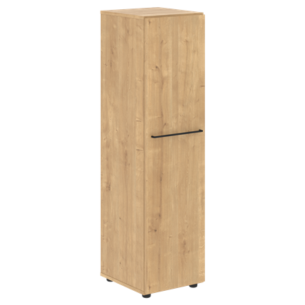 Шкаф узкий средний с глухой дверью LOFTIS Дуб Бофорд LMC 40.1 (400х430х1517) в Ревде - изображение