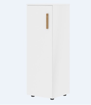 Средний шкаф колонна с глухой дверью левой FORTA Белый FMC 40.1 (L) (399х404х801) в Екатеринбурге - изображение